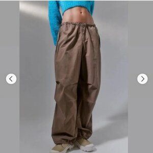 Urban Outfitters iets frans Parachute Cargo Pants, Brown, XS